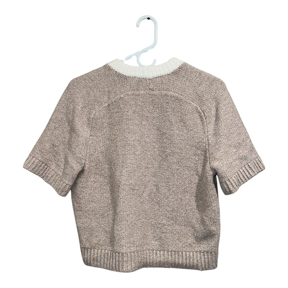 Abercrombie & Fitch Cream and Tan Knit Sweater - Picture 2 of 5